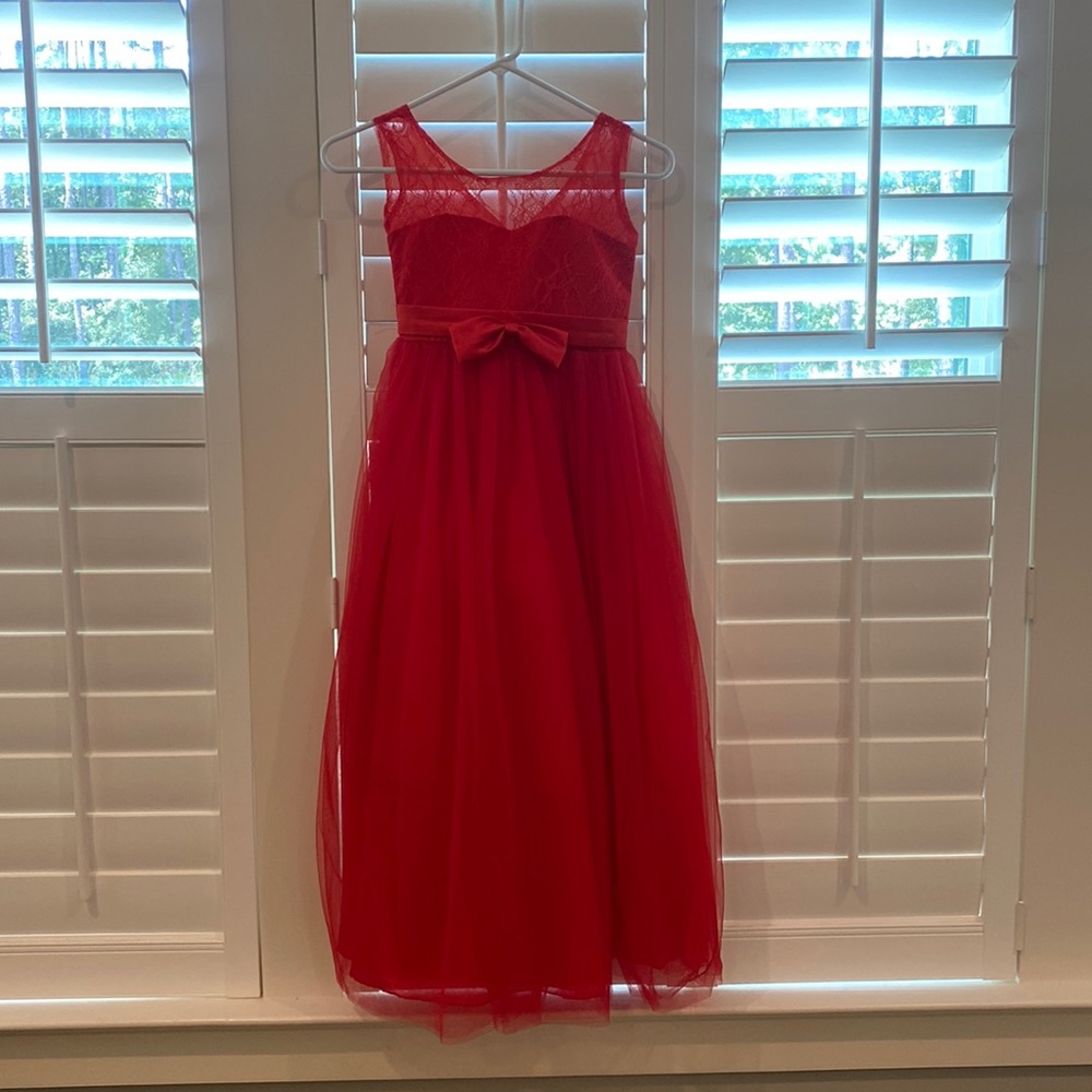 Brand New girls red formal daddy daughter dance dress
